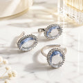 Boucles Goutte Bleue