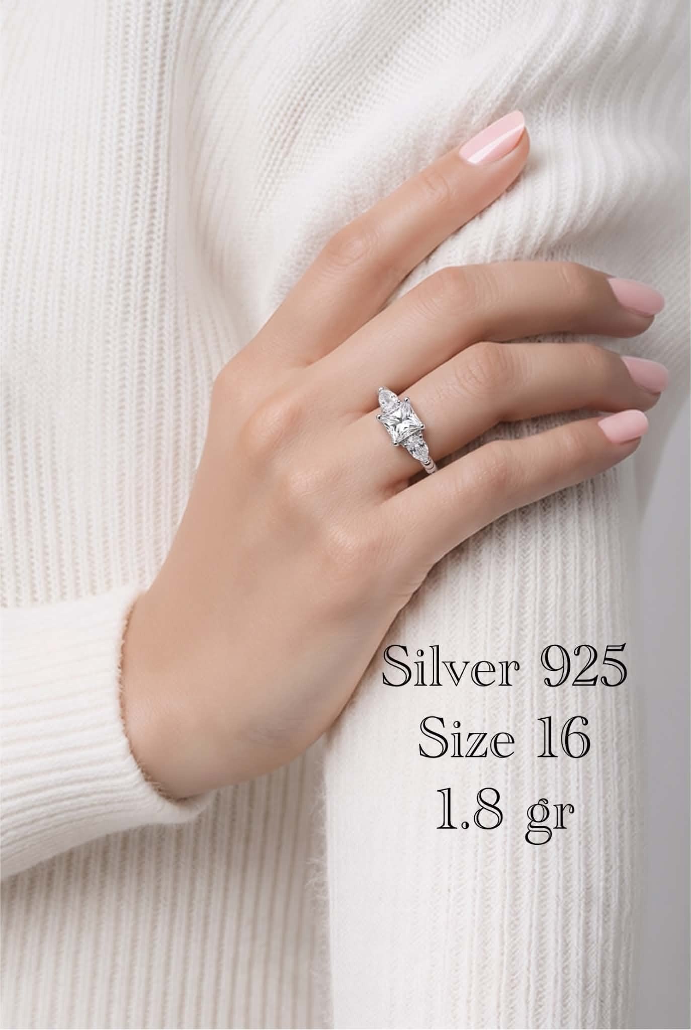 Bague Halo Rosé