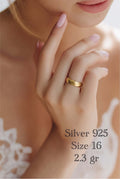Bague Pierre Bleue Sculptée